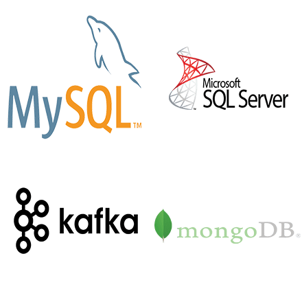 Mysql, SqlServer, kafika, mongo db