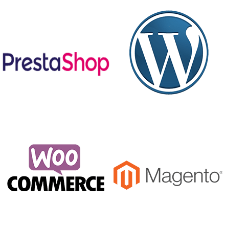 prestashop, wordpress, woocommerce, magento